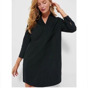 Tuckernuck Pomander Place Polly Dress in Black, Minimalist Preppy, Size XS